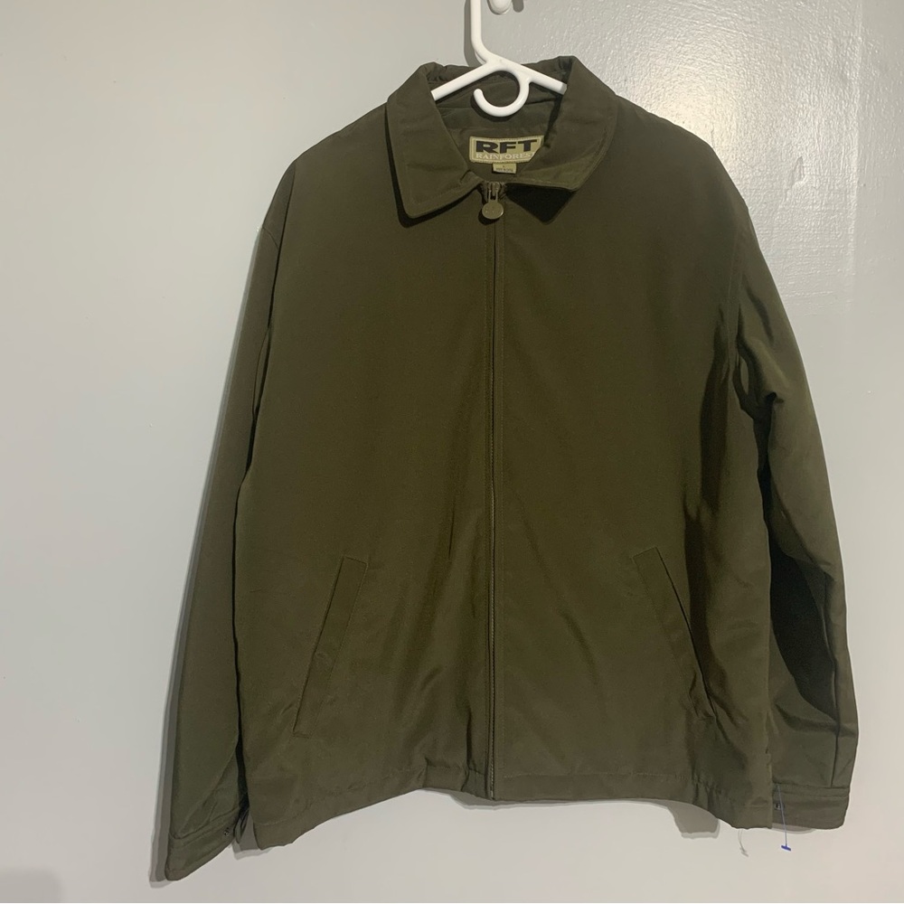 Rainforest Down Filled Green Jacket Men's Large Removable Down Lining